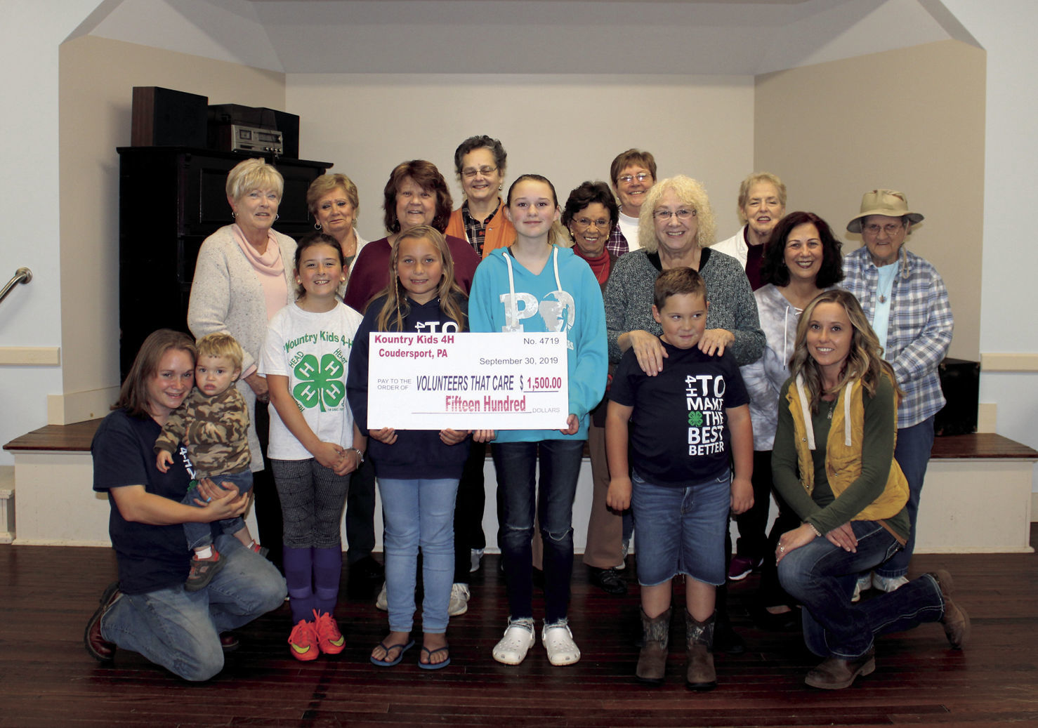 4-H Club raises $1,500 for Volunteers That Care